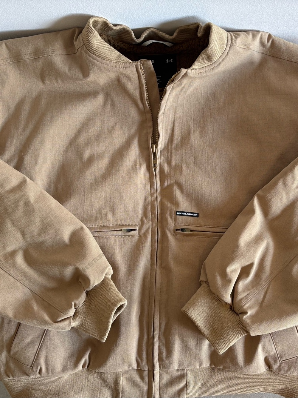 Under Armour Tan Bomber Jacket for Women